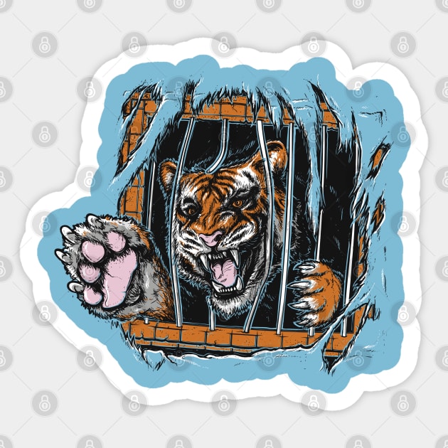 Inner beast Sticker by raxarts